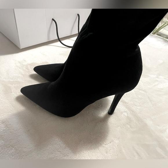 NWT Aldo black above knee high boots with heel still in the box - Picture 6 of 9